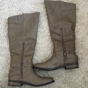 Never been worn! Taupe knee high boots